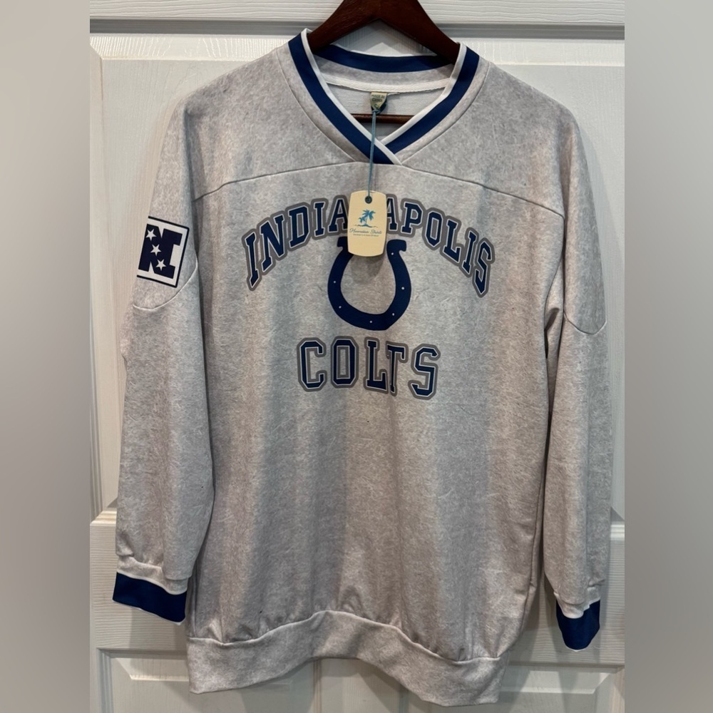 Indianapolis Colts V-Neck Long Sleeve Shirt Size Small